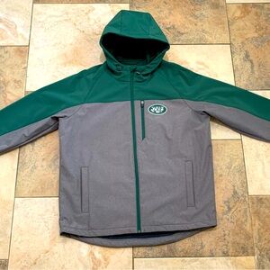NFL On Field Apparel Sideline NY JETS Jacket Men's L Green/Grey